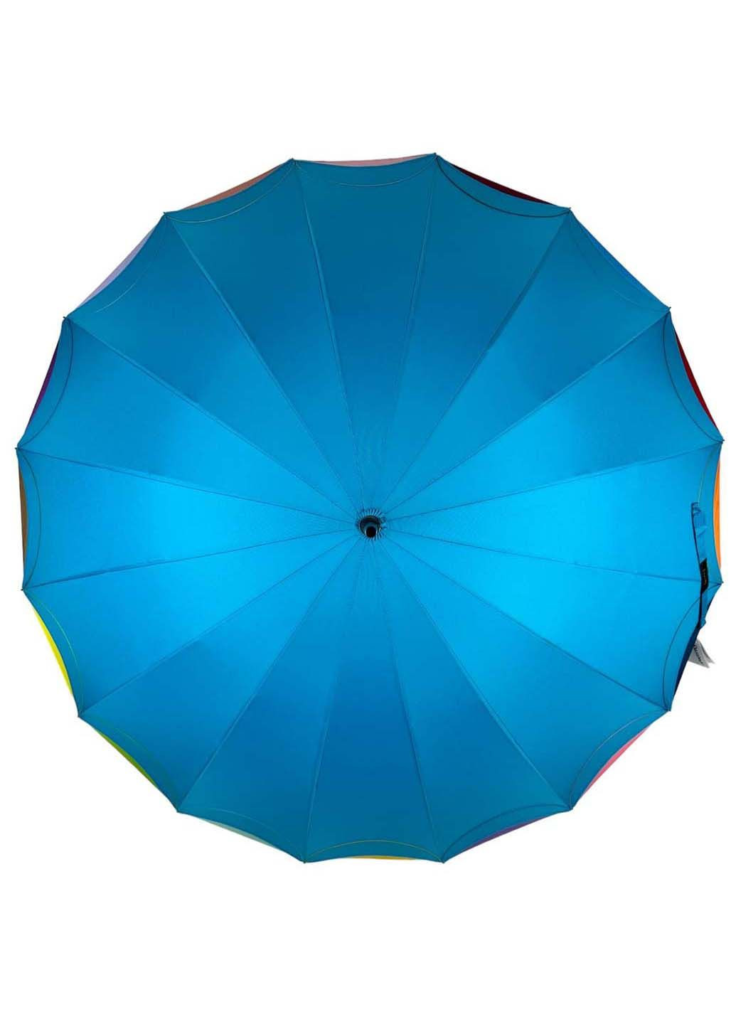 Жіноча парасолька-тростина напівавтомат на 16 спиць Susino (289977431)