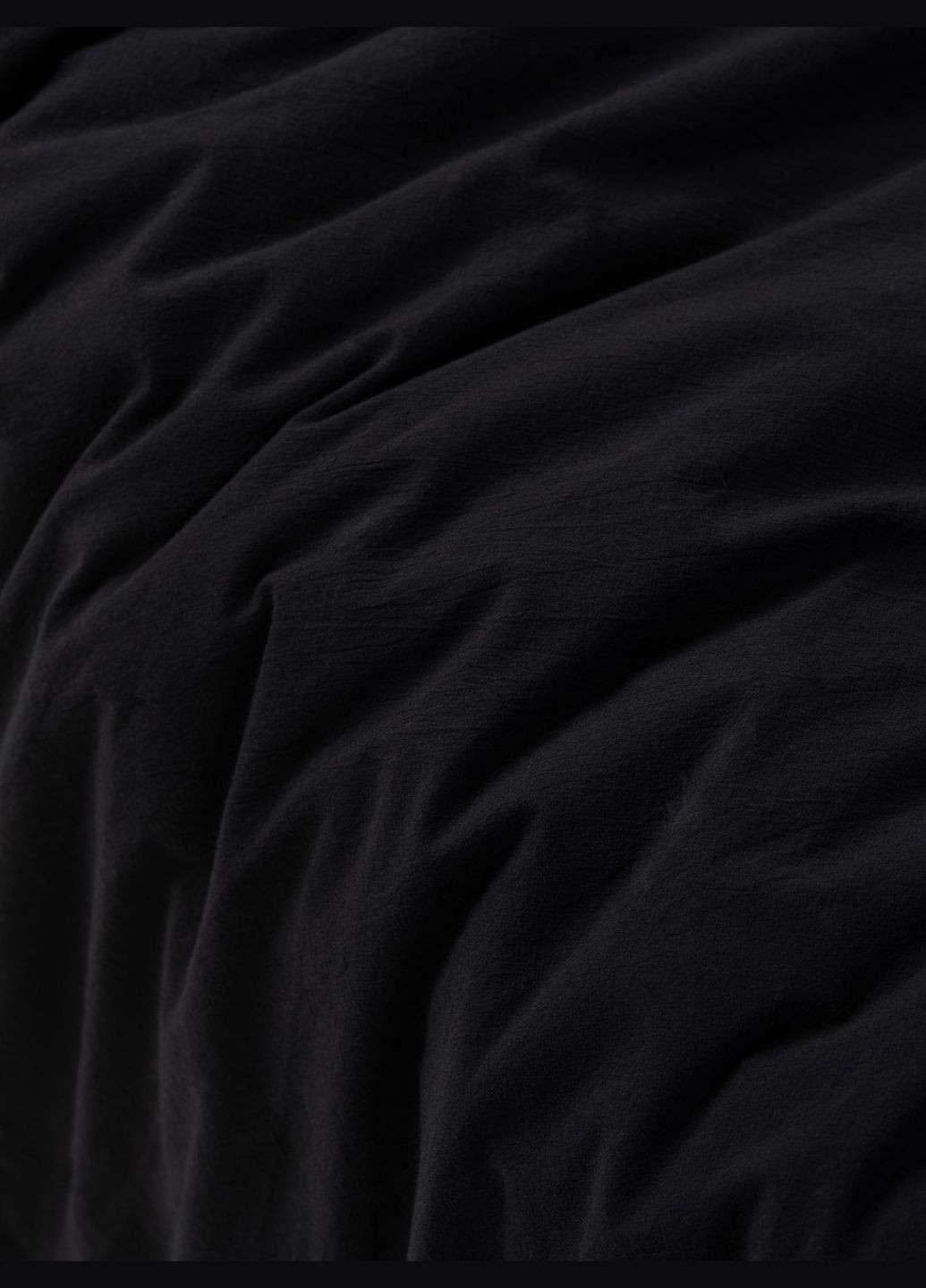 Комплект белья из вареного хлопка Black евро-макси, Простыня с резинкой 180х200 Leglo (300370129)