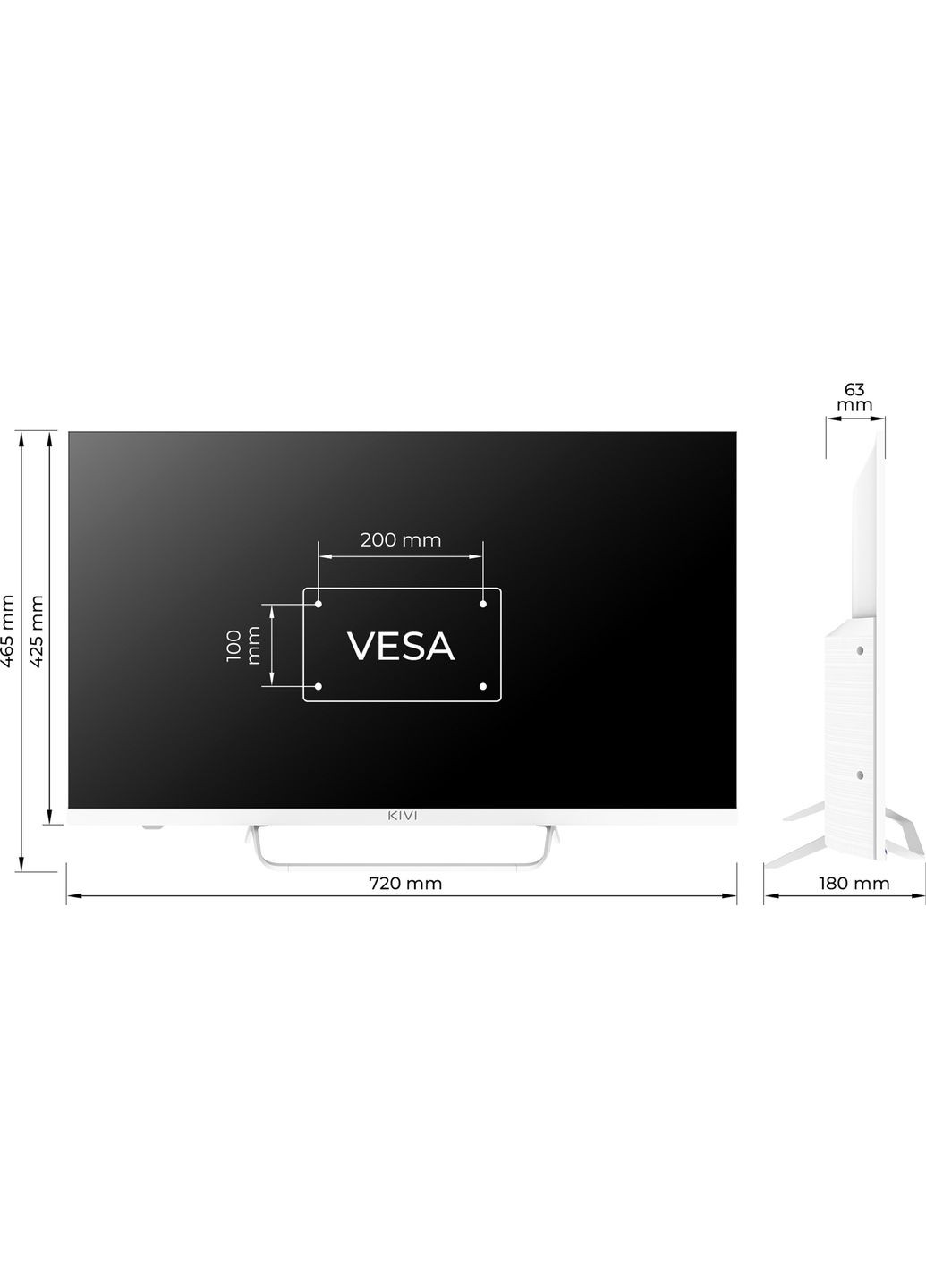 Телевизор 32F760QW KIVI (360425467)