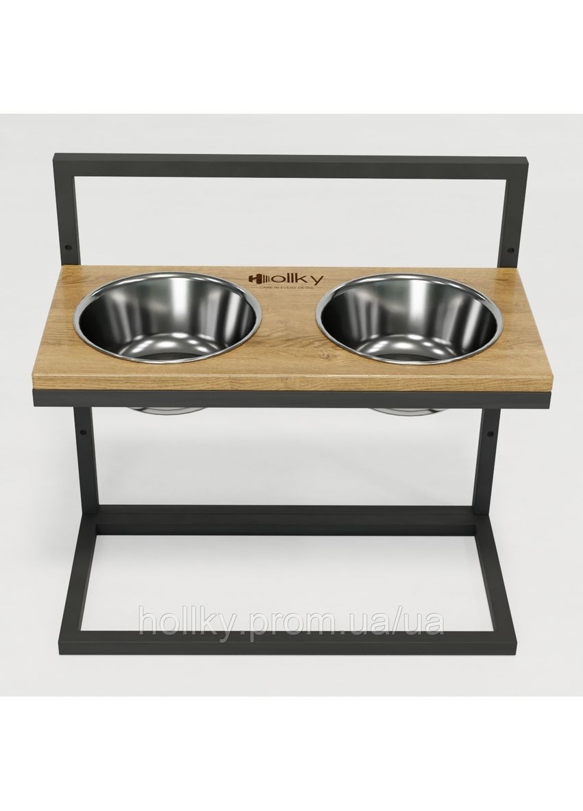 Миски на регулируемой подставке для больших собак Flex L (2×1.8 л) FL-502850-GRNT Hollky (365652739)