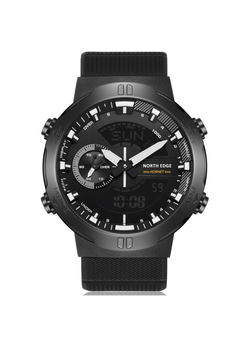 Наручний годинник чоловічий Hornet Чорний (2777) North Edge (363319028)