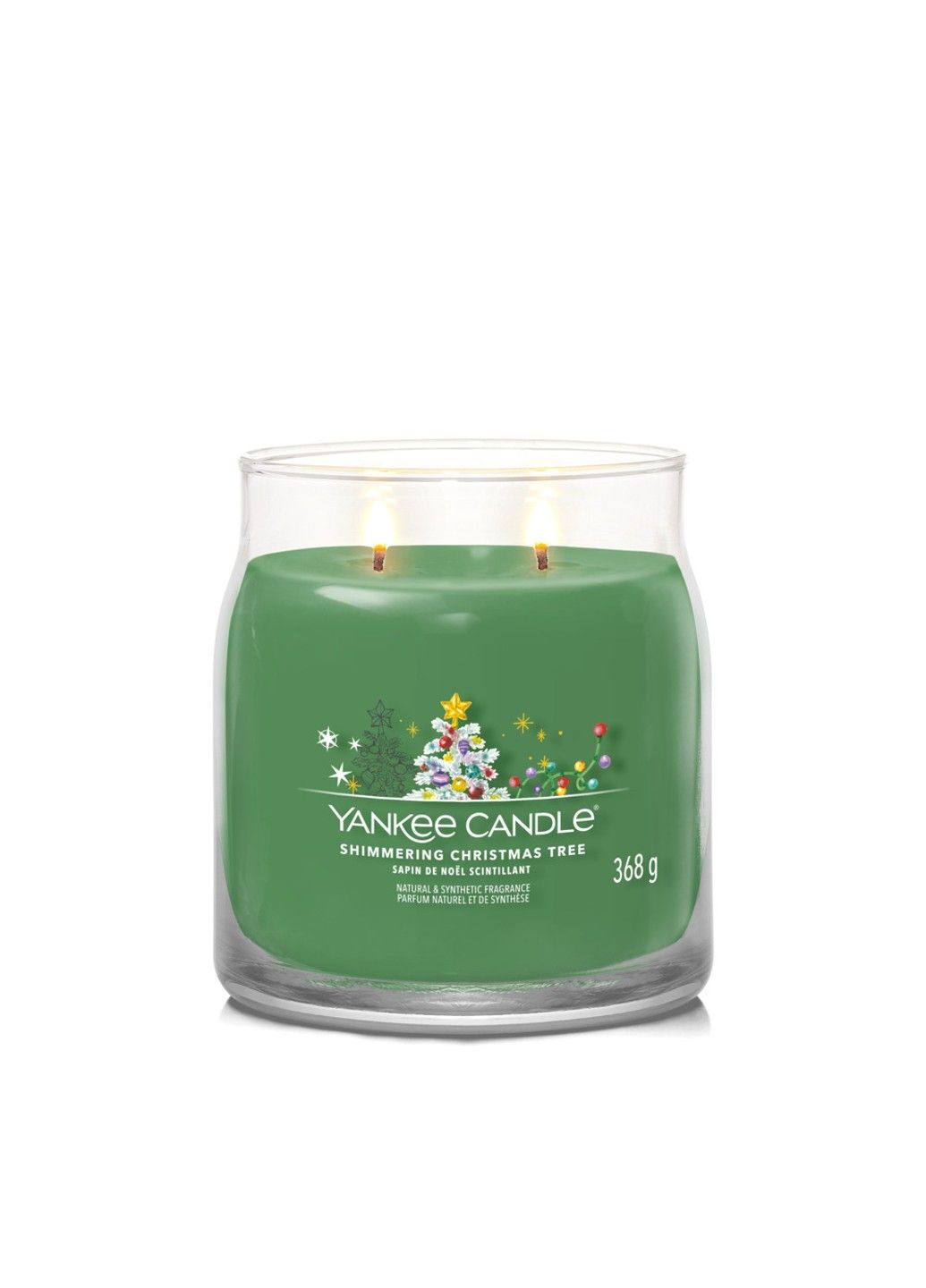 Ароматическая свеча Shimmering Christmas Tree Medium Yankee Candle (280916879)