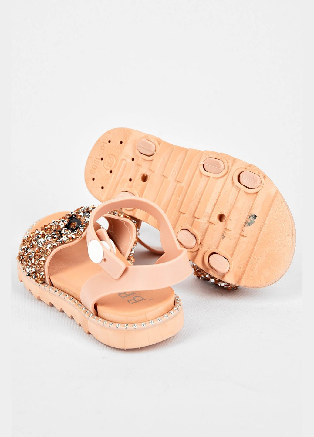 Босоніжки дитячі силіконові пудрового кольору Let's Shop (326960676)