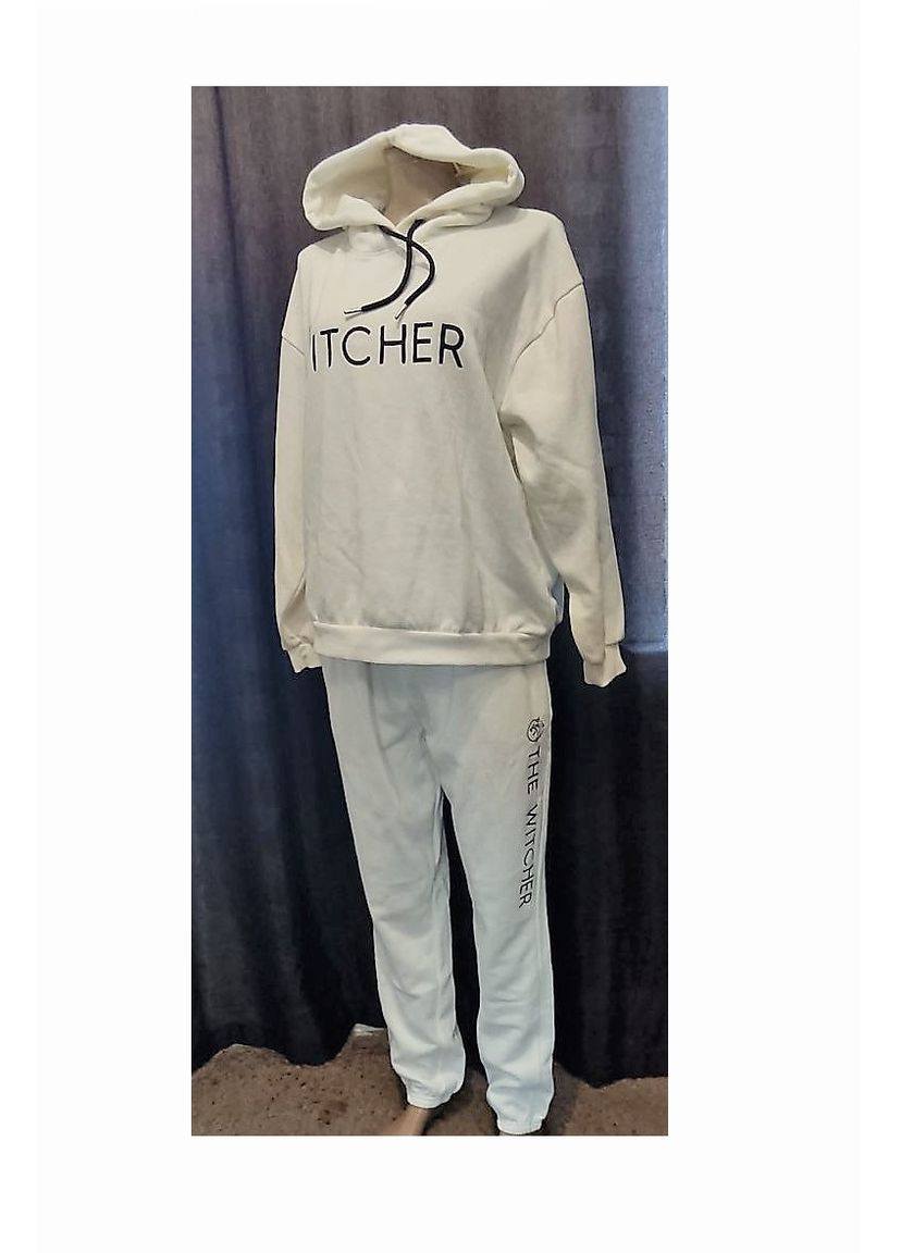 Женский спортивный костюм на флисе с капюшоном белый Netflix Stranger Things (худые+штаны) ХS,М Lidl (366089358)