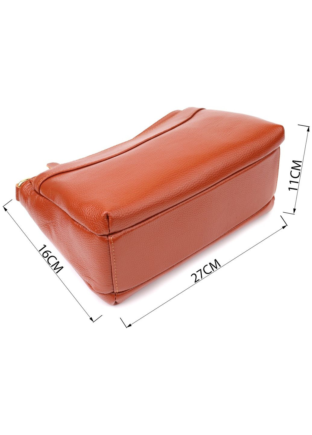 Сумка крос-боді через плече жіноча середня Коричневий 38238 Vintage (355245250)