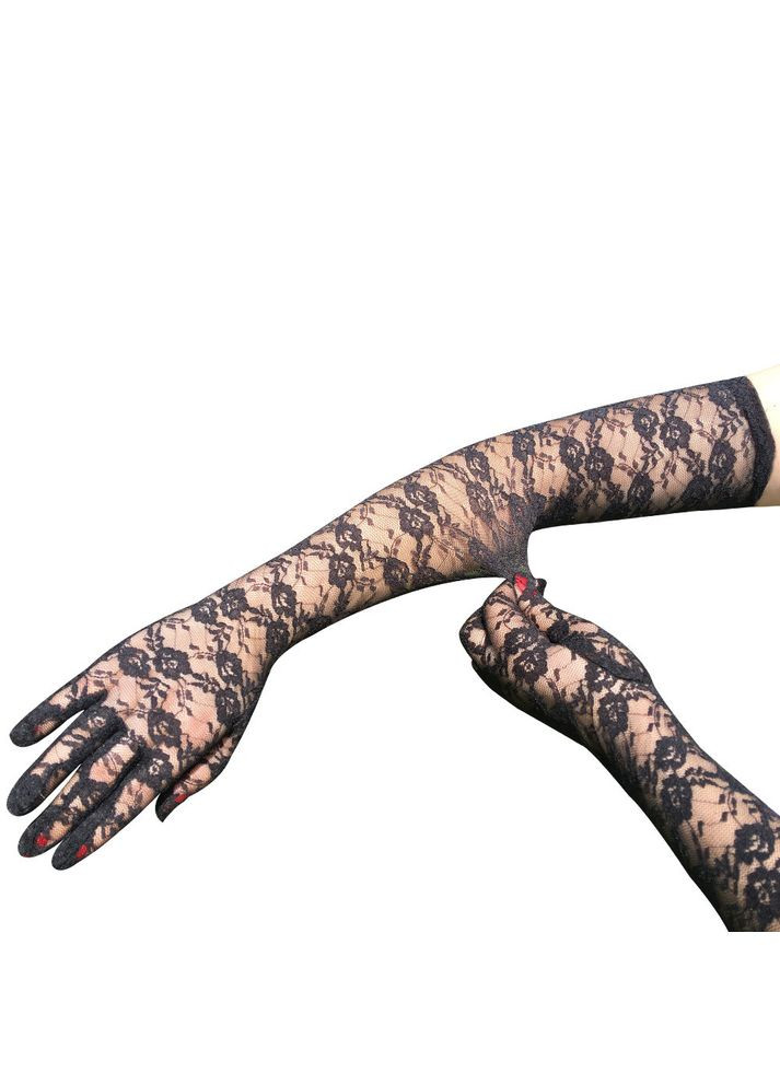 Мереживні довгі рукавички (30к026) No Brand (368895451)