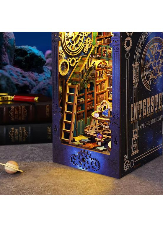 3D конструктор Румбокс со световыми эффектами "Межзвездные исследования" конструктор Room Box кукольный домик своими руками BB (360867018)