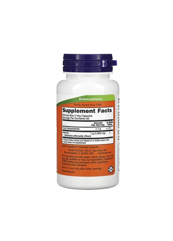 Корень валерианы (Valerian Root) 500 мг, 100 капсул Now Foods (302521216)