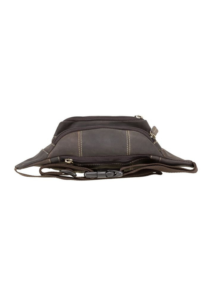 Темно-коричнева шкіряна бананка із вінтажної шкіри 720 OIL BR Visconti (303830947)