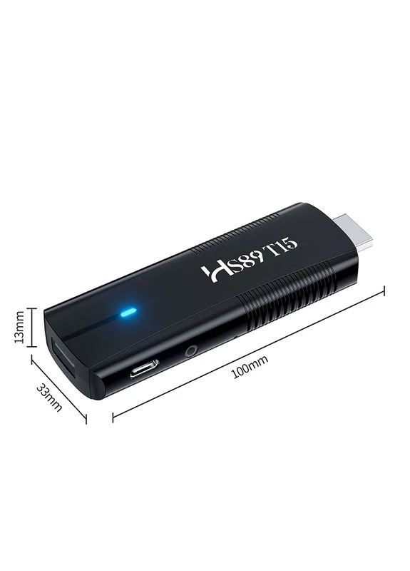 Смарт ТВ приставка-стік HS89 T15 2/16 Гб Smart TV Stick Android TV 14 Hugsun (398998672)