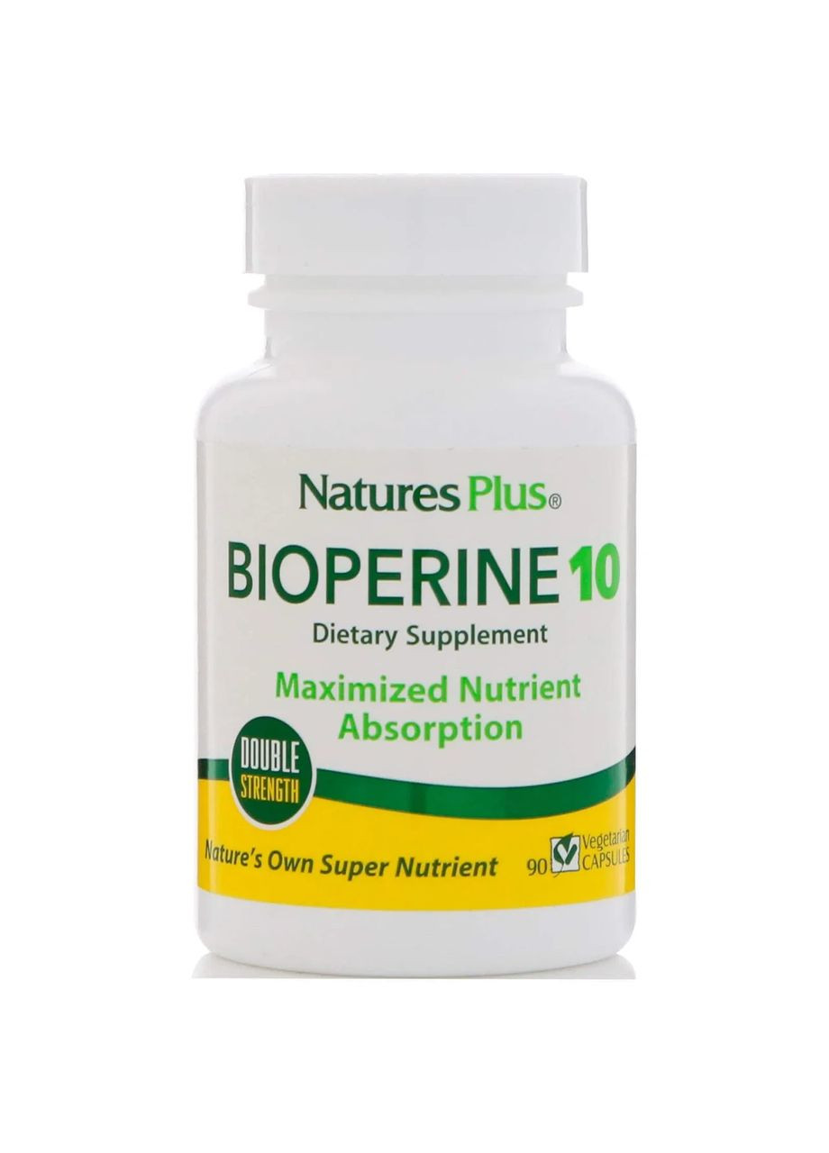 Биоперин BioPerine, 10 мг, 90 капсул Nature's Plus (361115237)