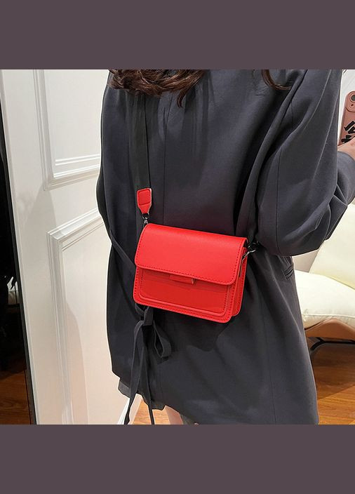 Женская классическая сумка 10461 кросс-боди через плечо красная No Brand (326487575)