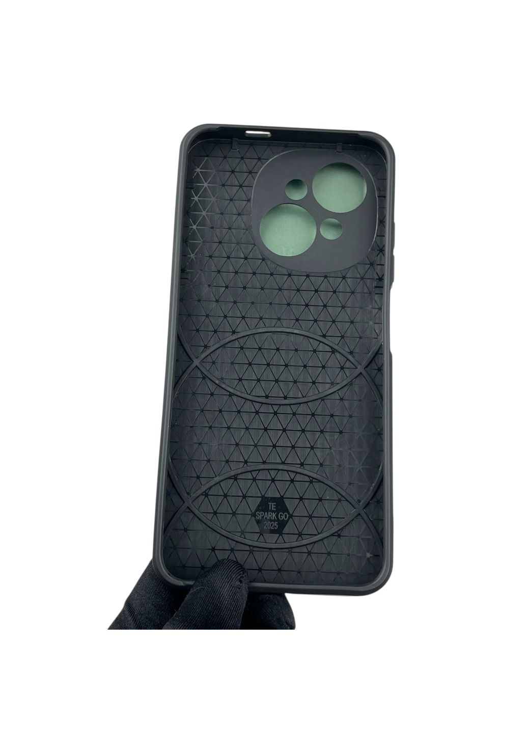 Чохол для Spark Go 2025 броньований з кільцем-тримачем підставкою зі шторкою на техно спарк го 2025 зелений rg1 Tecno (366389016)