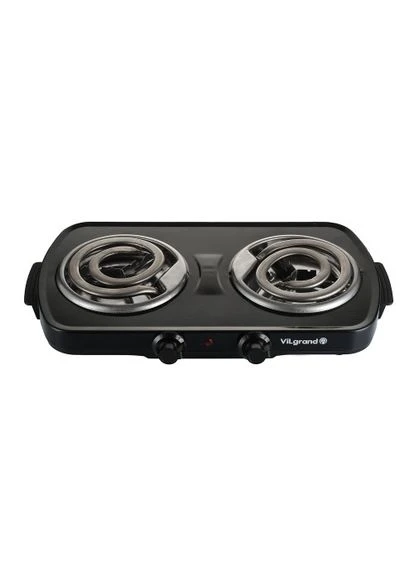 плита настольная vhp-142d black 1000 вт, 2 конфорки Vilgrand
