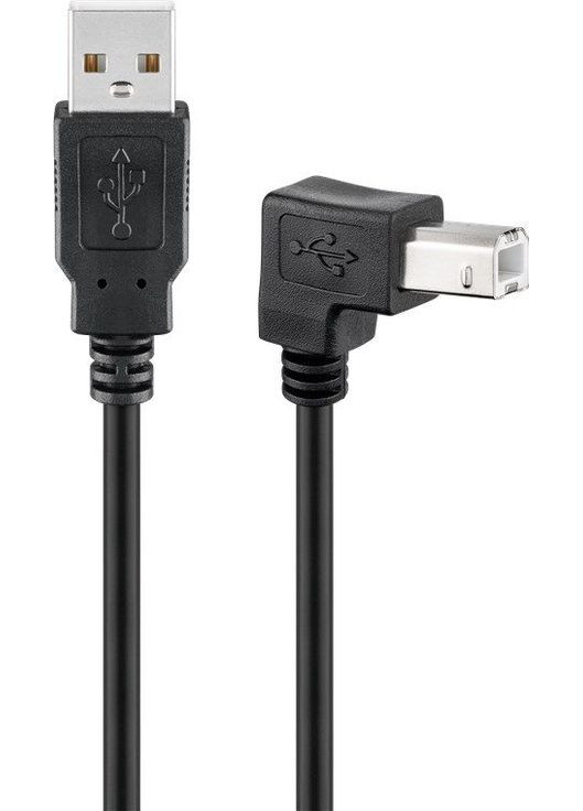 Кабель принтера USB2.0 A B M/M (папа/папа) 5.0m AWG28 90°вниз 2xShielded Cu Goobay (369645347)