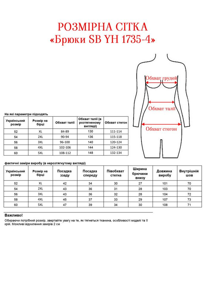Брюки SB YH 1735-4 Alenka Plus (354699488)