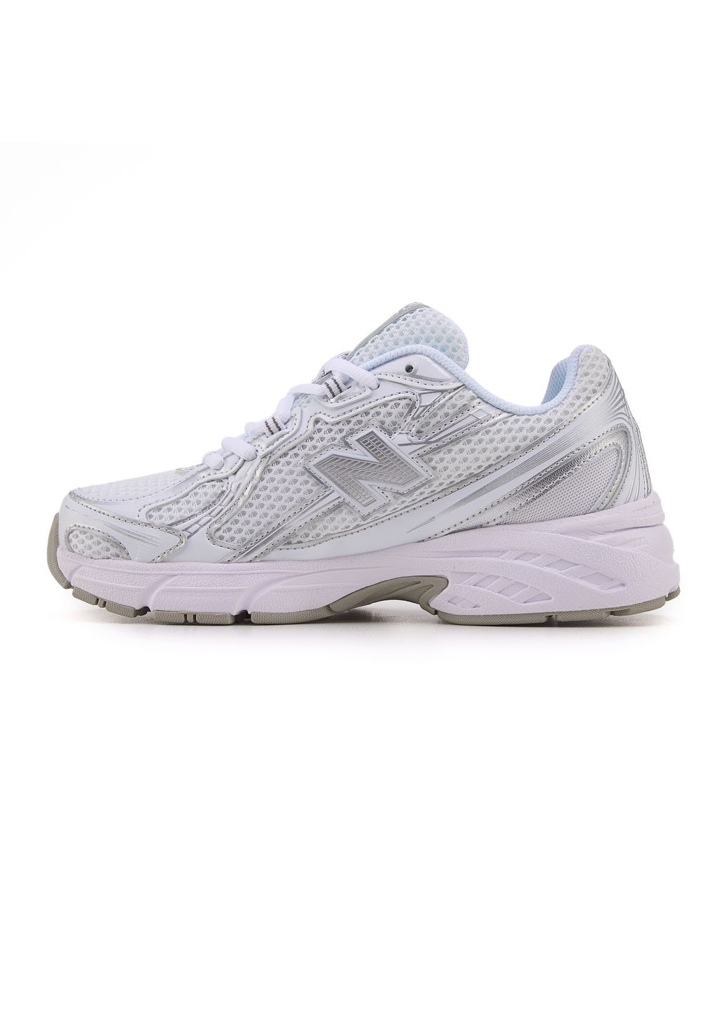 КРОСІВКИ ЖІНОЧІ NEW BALANCE 740 WHITE SILVER НЬЮ БЕЛАНС 740 No Brand білі демісезони (368854940)