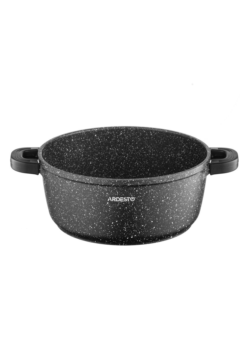 Кастрюля со стеклянной крышкой Gemini Anzio, 3.1л, алюминий, черный Ardesto (314746325)