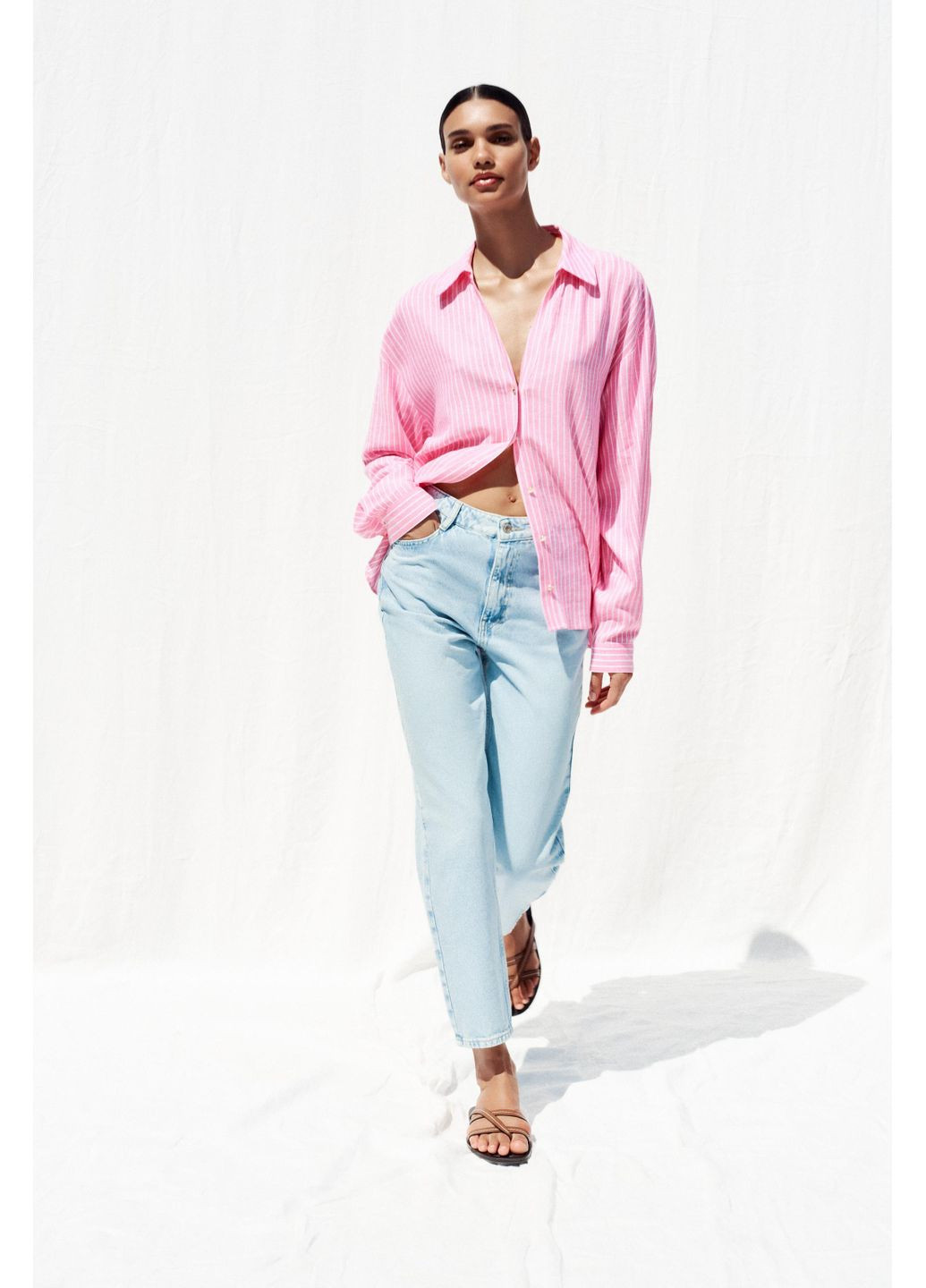 Джинсы z1975 mom fit high waist Zara - (362567515)