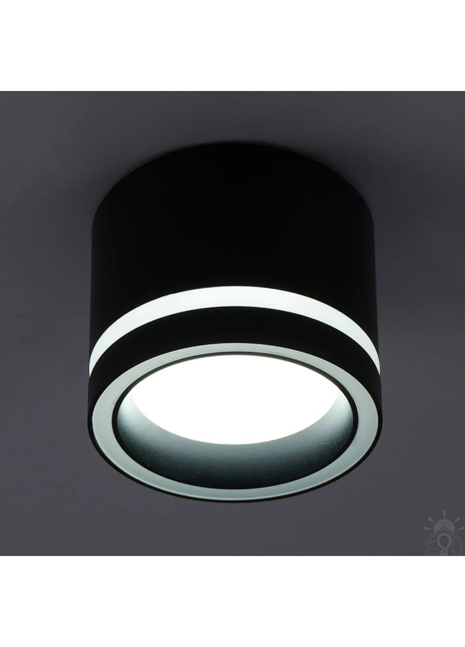 Спотовий світильник GELA R 85x70 мм Чорний для лампи GX53 ESLLSE (365650703)