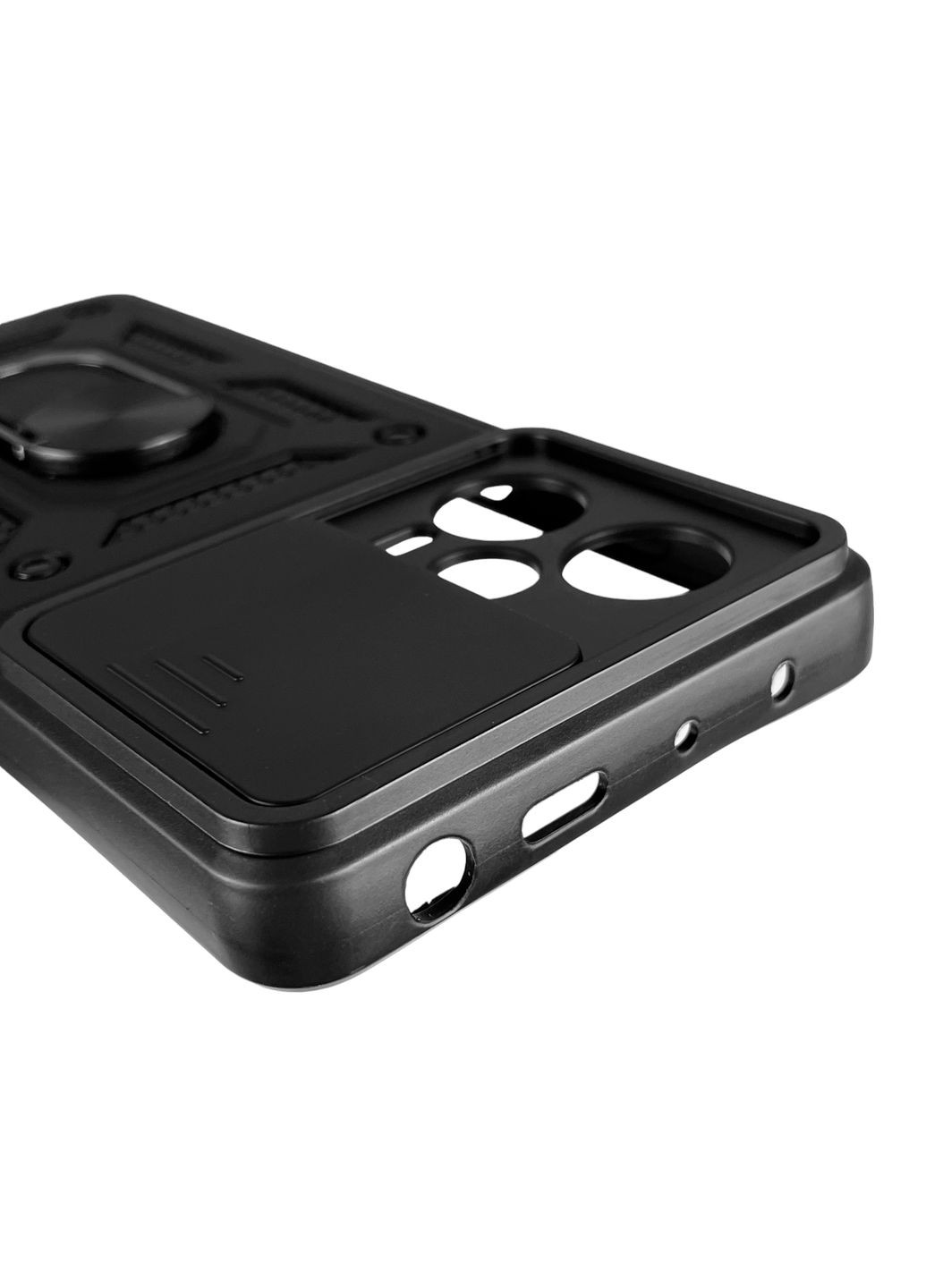 Чохол для Redmi Note 12 Pro Plus 5G броньований з кільцем зі шторкою на сяомі редмі нот 12 про плюс 5г чорний rg1 Xiaomi (366021441)