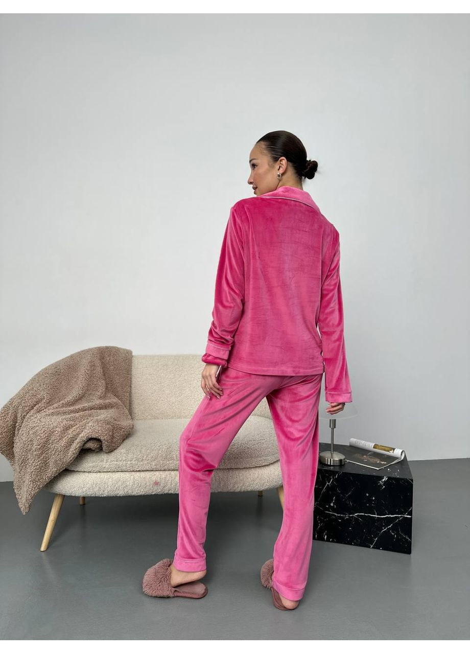 Розовая всесезон пижама (лонгслив, брюки) Garna
