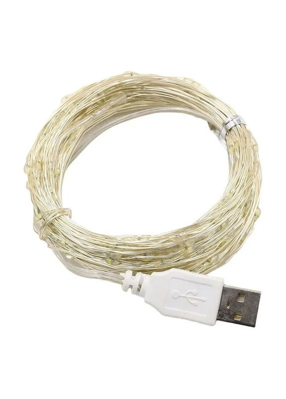 Гирлянда USB Капля росы разноцветная 100 LED 10 м No Brand (302243138)