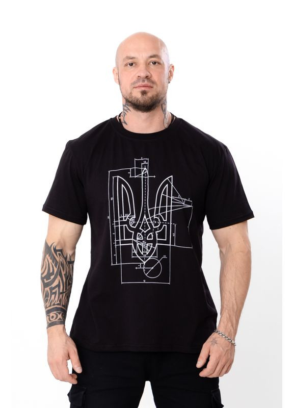 Темно-серая футболка мужская (p-10607) с коротким рукавом Носи своє 8012-У-3