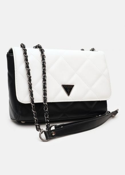 Сумка CESSILY Quilted 67921 Черный-Белый Guess (317419549)