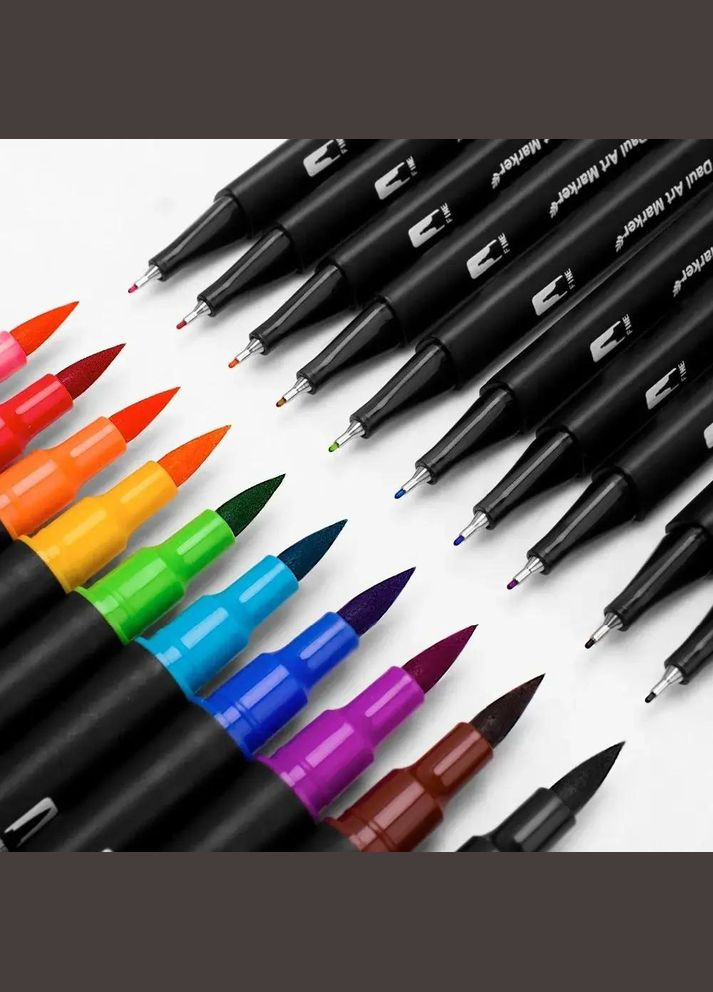 Акварельные скетч-маркеры двусторонние 80 маркеров Color pencil Набор юного художника с сумкой для рисования No Brand (319712682)