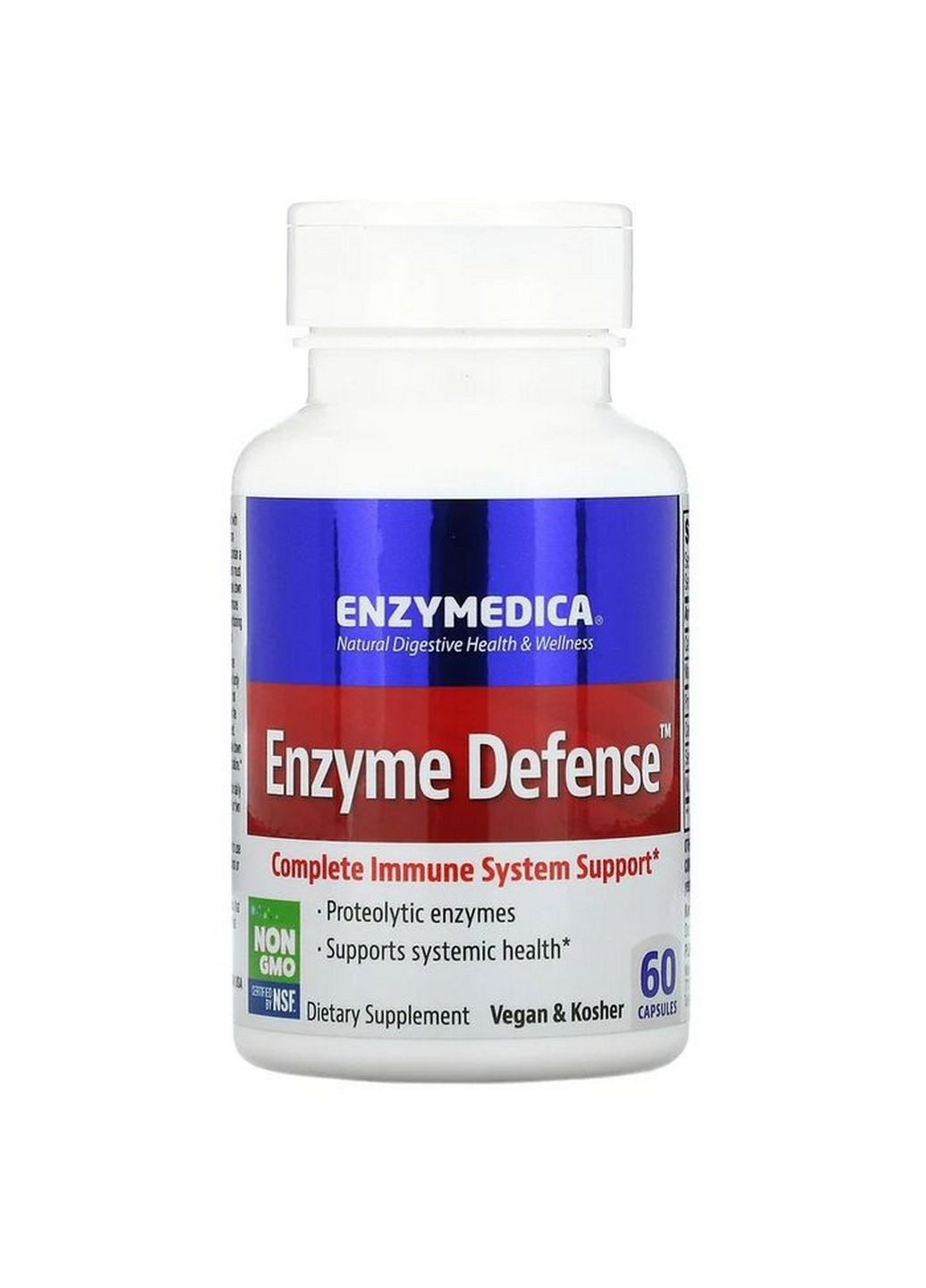 Натуральная добавка Enzyme Defense, 60 капсул Enzymedica (293337902)
