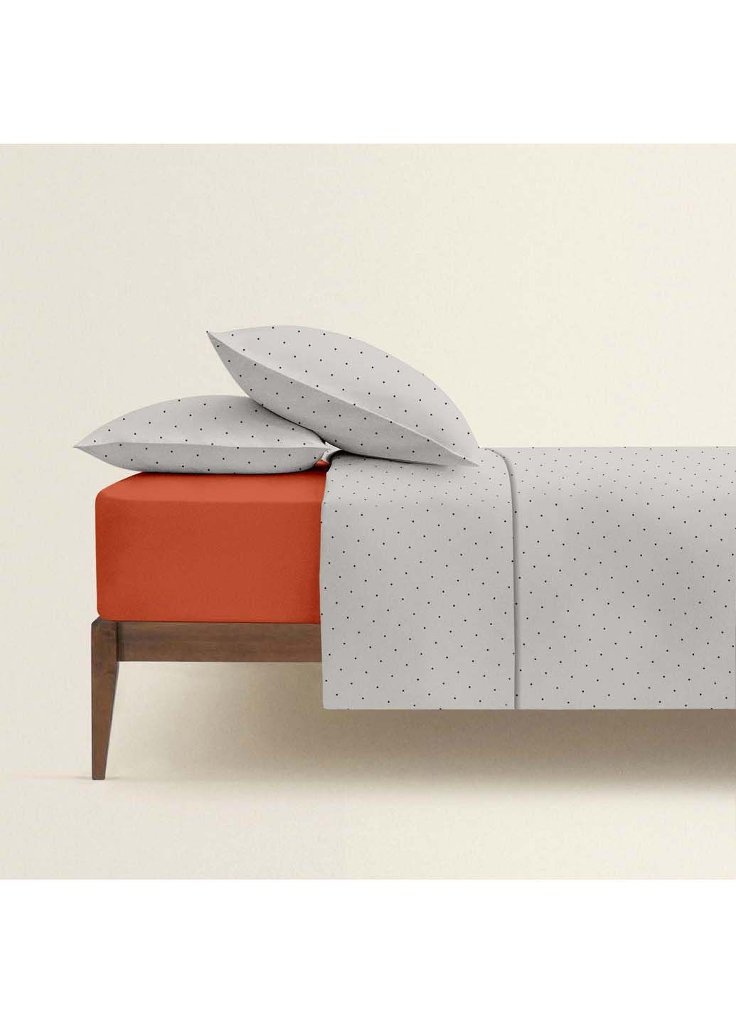 Двоспальна постіль з простирадлом на гумці MINI DOTS CS3 180х220 см Cosas (307474811)