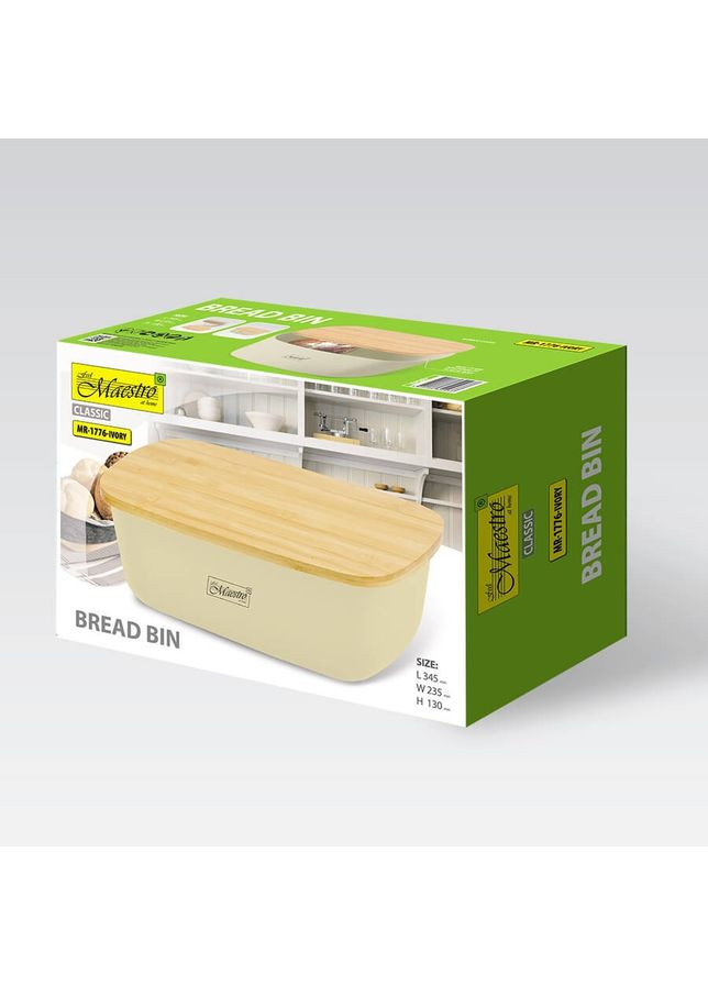 Хлебница MR-1776-Ivory 34.5х23.5х13 см слоновая кость Maestro (360651618)