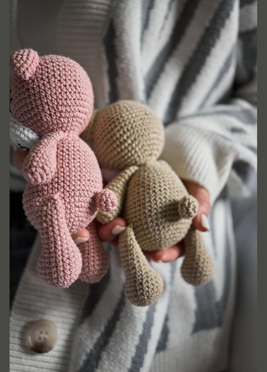 Набор для вязания мишки (бежевый, 17 см) Hand Made (302317172)