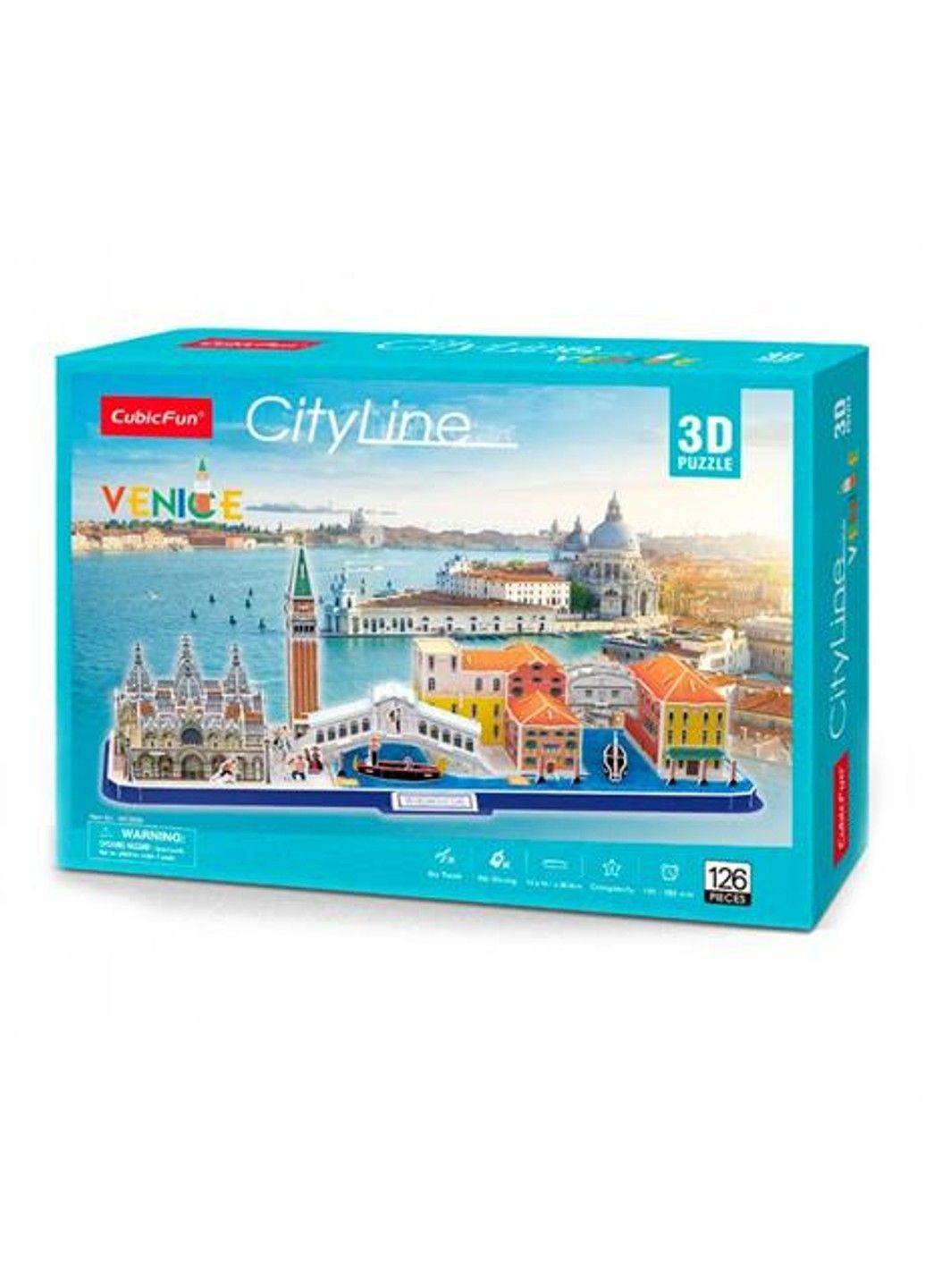 3D пазл City Line Венеція CubicFun (370967100)