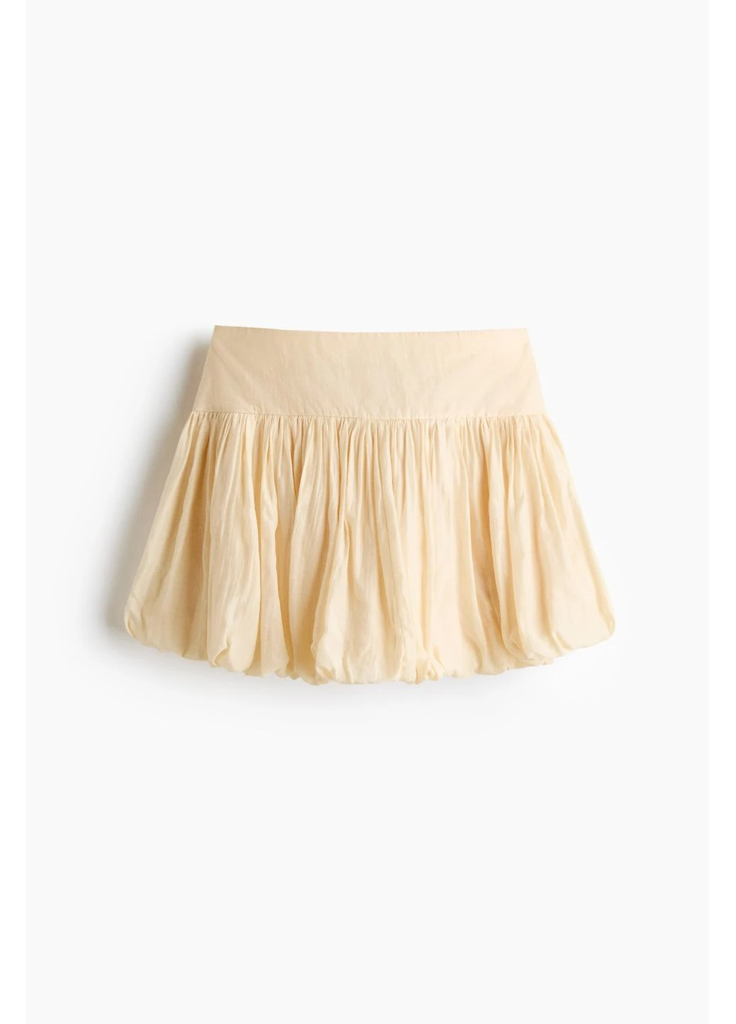 Желтая однотонная юбка H&M