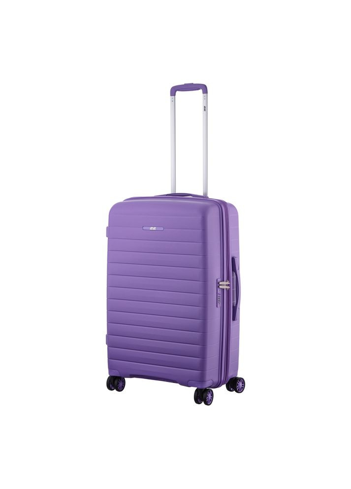 Валіза, Aero, поліпропілен, середня, 63/78 л, TSA, 4 колеса, EXP, лавандовий 2E (370621040)