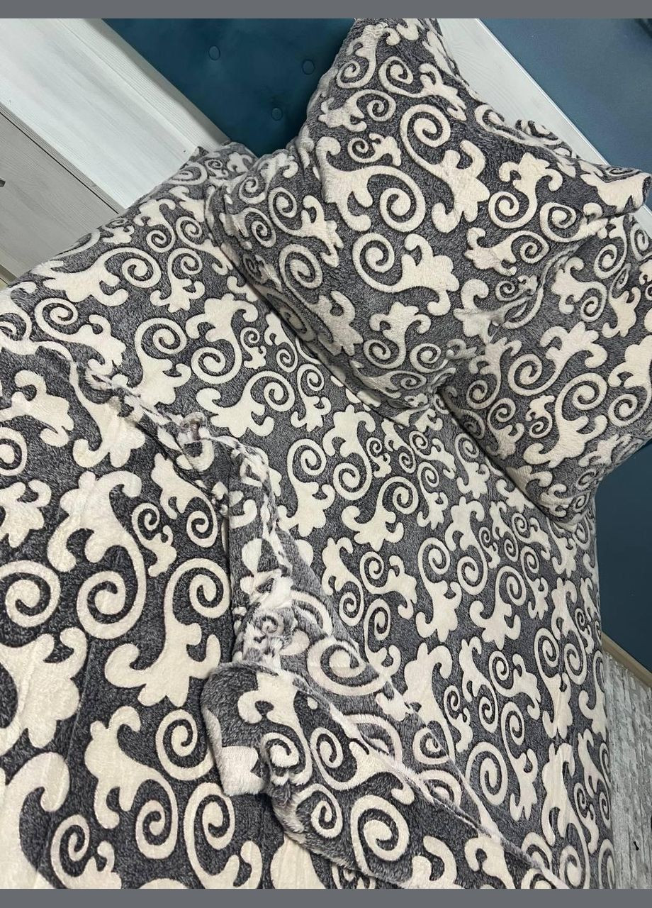 Нова постільна білизна Двоспальний 165х200 см наволочки 2х 70х70 Коричневий (П4К-flis-0010-02) No Brand (308754545)