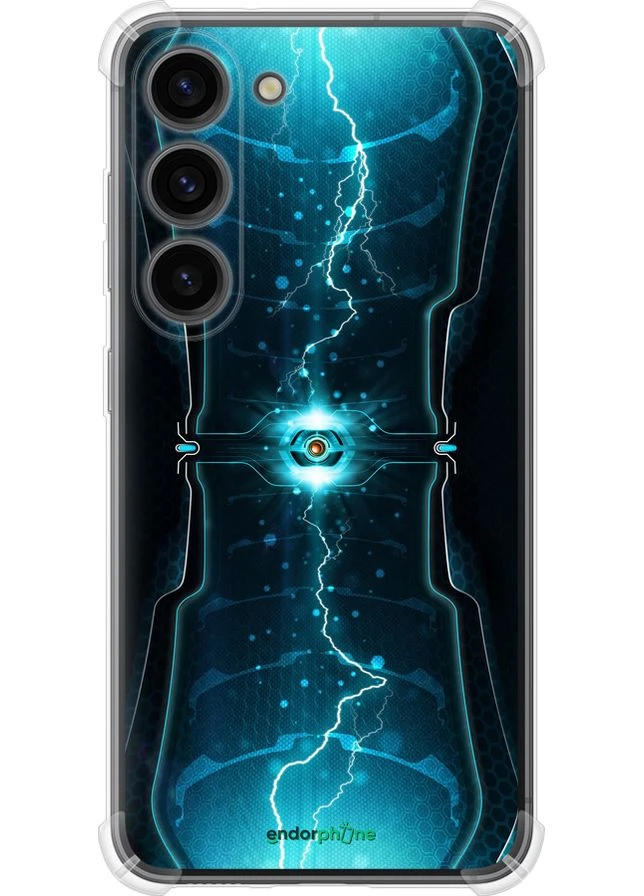 Чехол на Samsung Galaxy S23 Молнии в цилиндре "120sp-2907-70447" Endorphone (366379266)