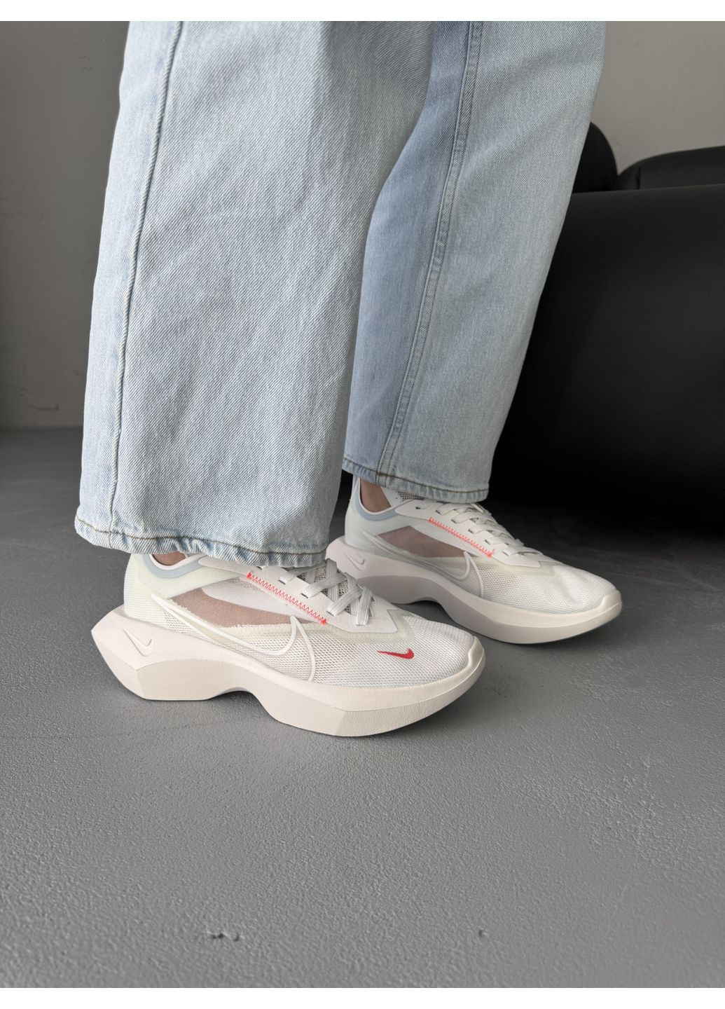 Кроссовки женские Nike Vista Lite White Red | Найк Виста Лайт белые No Brand белые демисезоны (370850650)
