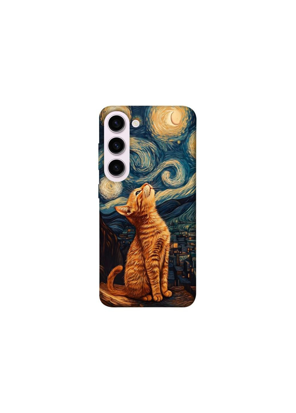 Чехол на Samsung Galaxy S23+ van gogh cat Frontalka (349830146)