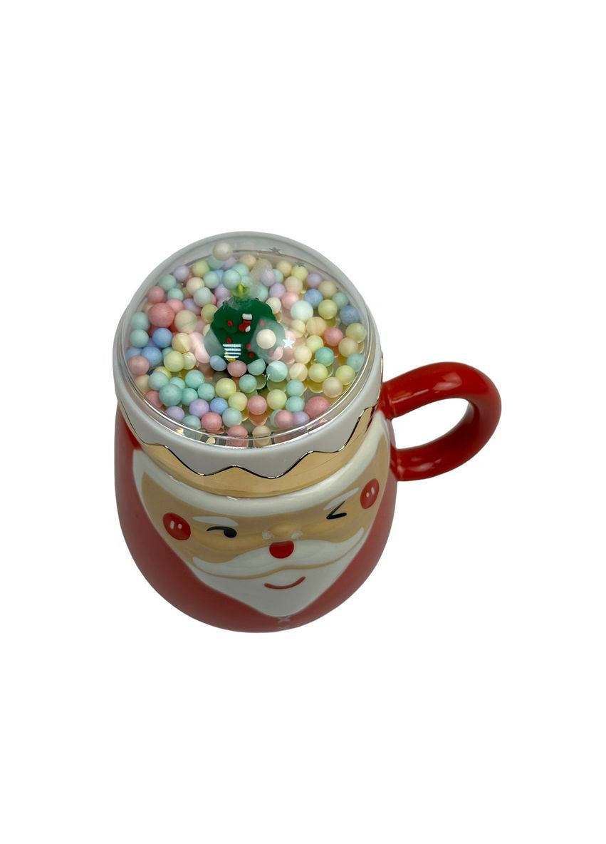 Кружка з кришкою новорічна Merry Сhristmas 4 90399 470 мл (уцінка) No Brand (349222731)