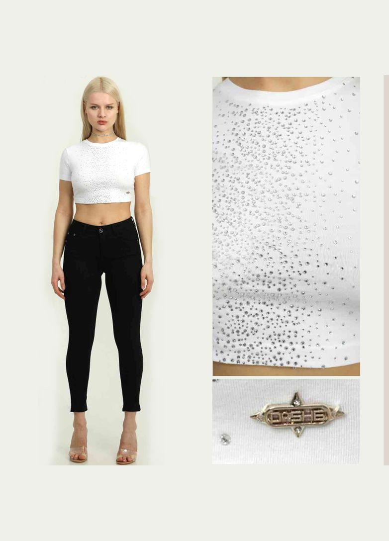 Белый топ со стразами Dishe. Fashion (337118422)