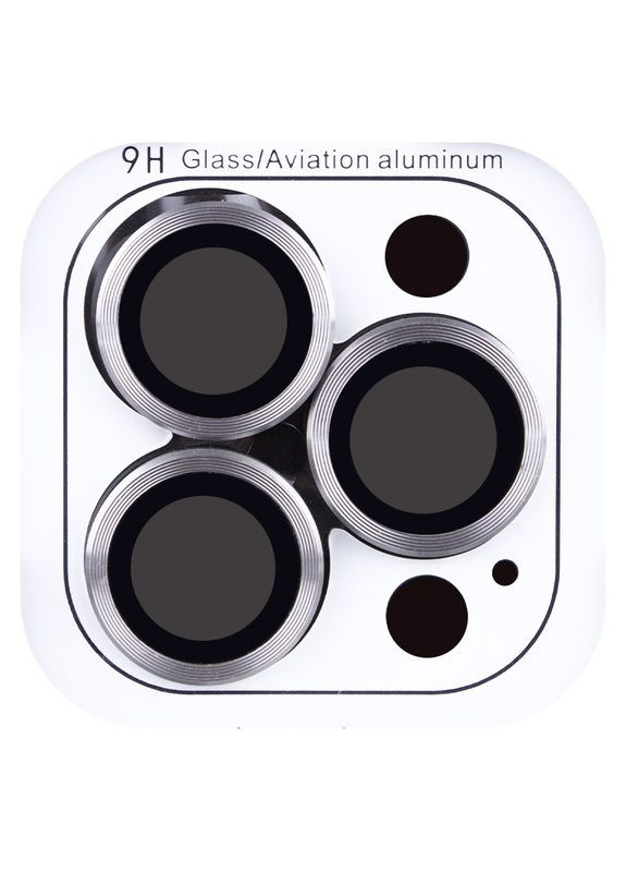 Защитное стекло Metal Classic на камеру для Apple iPhone 16 Pro (6.3") / 16 Pro Max (6.9") Titanium Gray No Brand (365750057)