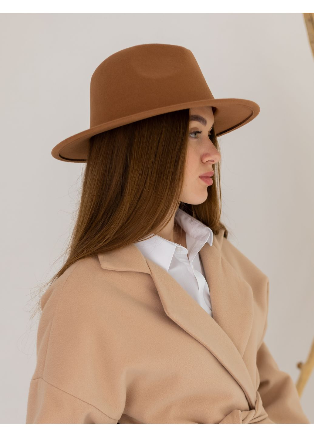 Шляпа Федора унисекс с регулировкой размера (поля 7 см) демисезон No Brand (362346126)