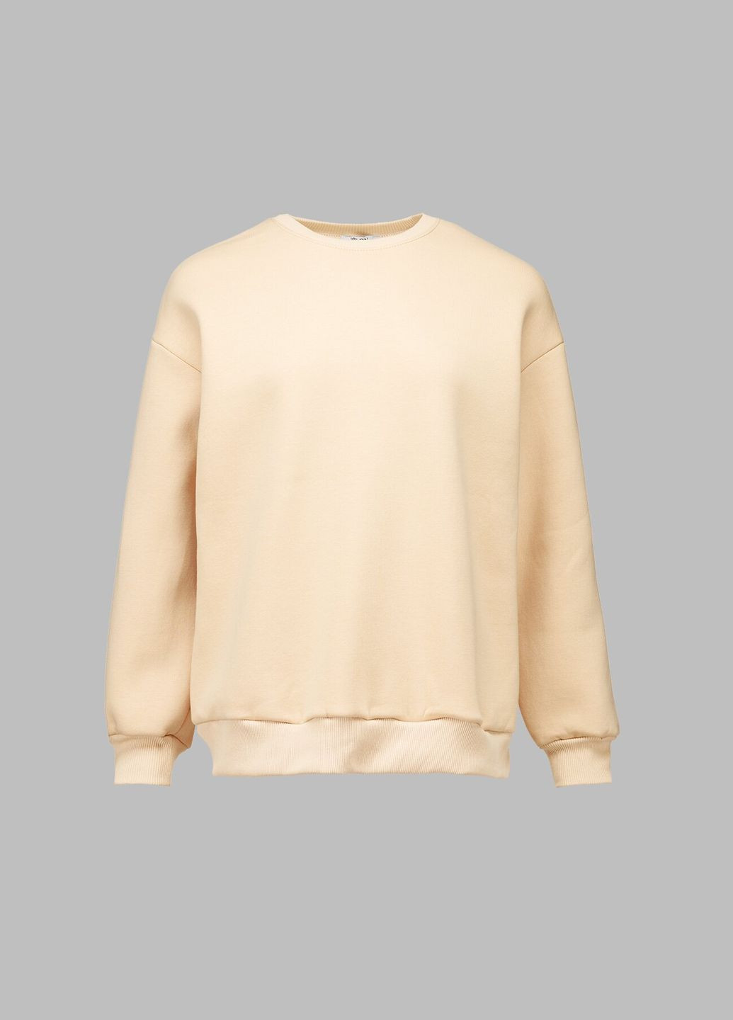 Светло-бежевый свитшот с принтом женский 2407 светло-бежевый (2000990723918w) shop (2000990723918) Blue World (316003368)