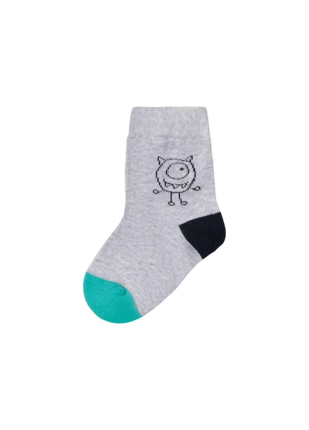 Шкарпетки бавовняні для хлопчика 370652-1 сірий Lupilu (263428703)
