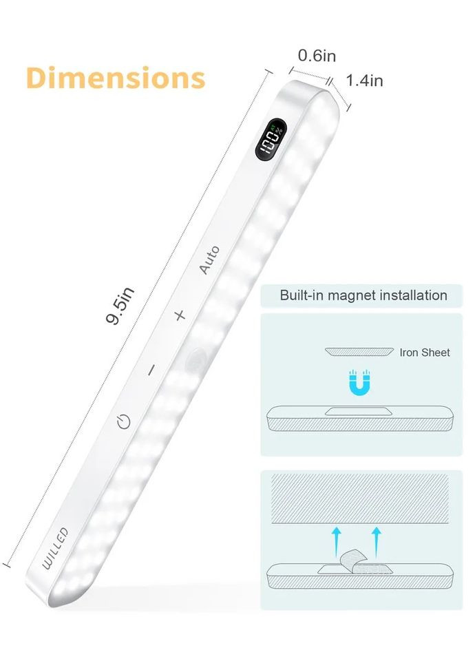 Дві світлодіодні лампи Homelife з датчиком руху 60 LED WILLED (302241663)