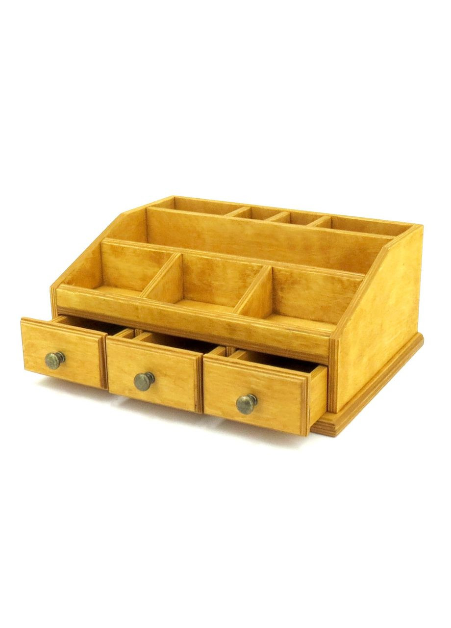 Настольный органайзер из дерева Ректор карри (КНЦ-002003) No Brand (328224559)