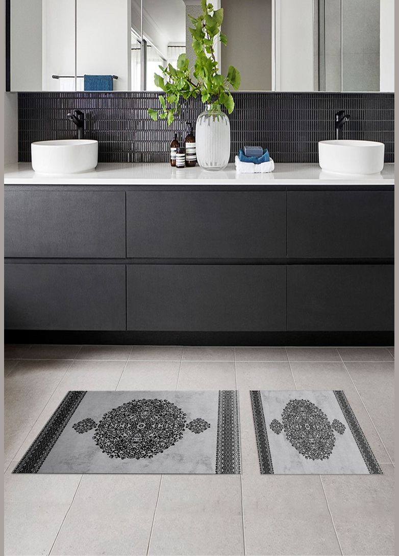 Набір килимків для ванної кімнати 60х100 + 50х60 см (TC303375744) TURComFor (315887048)